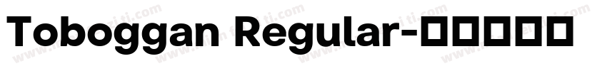 Toboggan Regular字体转换